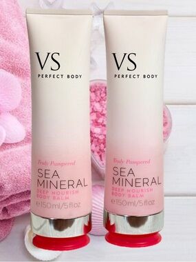 VS PERFECT BODY Sea Mineral Deep Nourish Body Balm X2 Victoria’s Secret Rare